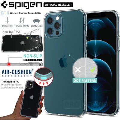 Genuine SPIGEN Crystal Flex Ultra Slim TPU Soft Cover for Apple iPhone 12 / iPhone 12 Pro (6.1-inch) Case