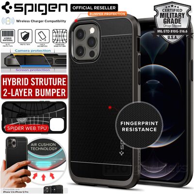 Genuine SPIGEN Neo Hybrid Dual Layer Premium Bumper TPU Cover for Apple iPhone 12 / iPhone 12 Pro (6.1-inch) Case