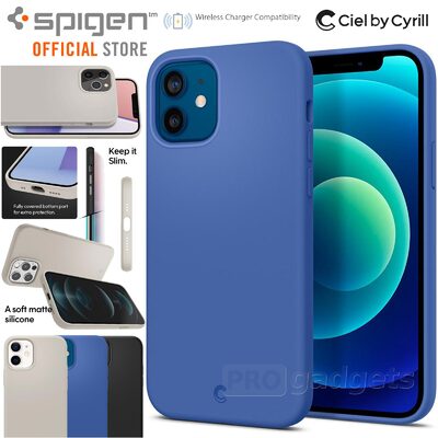 Genuine SPIGEN Ciel by CYRILL Silicone Fit Soft Rugged Slim Cover for Apple iPhone 12 / iPhone 12 Pro (6.1-inch) Case