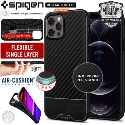 Genuine SPIGEN Core Armor Sleek Protection TPU Soft Cover for Apple iPhone 12 Pro Max (6.7-inch) Case