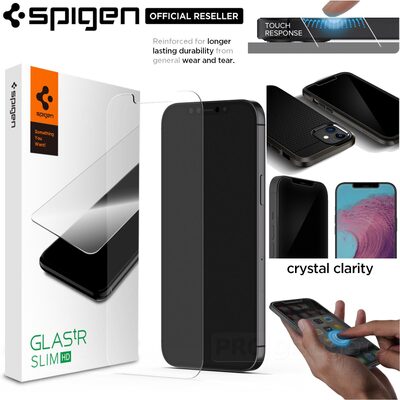 Genuine SPIGEN Glas.tR HD Slim Tempered Glass for Apple iPhone 12 Pro Max (6.7-inch) Glass Screen Protector