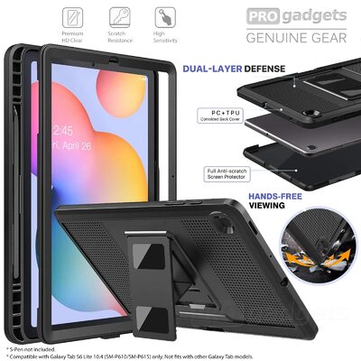 Genuine MOKO Shockproof Full Body Rugged Stand Cover for Samsung Galaxy Tab S6 Lite 10.4 Case