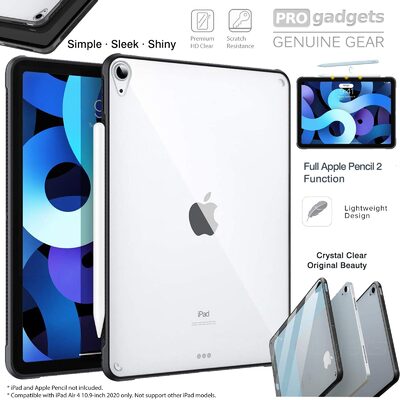 Genuine MOKO Shockproof Transparent Hard PC Back Bumper Cover for Apple iPad Air 4 / 5 Case
