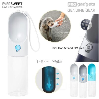 Genuine PETKIT Eversweet One-Touch Portable Dog Cat Pet Travel Water Drinking Bottle 400ml
