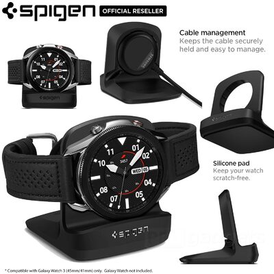 Genuine SPIGEN S352 Night Stand Slim Charging Dock Stand for Samsung Galaxy Watch Classic/4/3/Active 2/ 1
