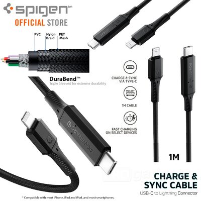 SPIGEN PowerArc ArcWire PB1901 MFI USB-C to Lightning Cable