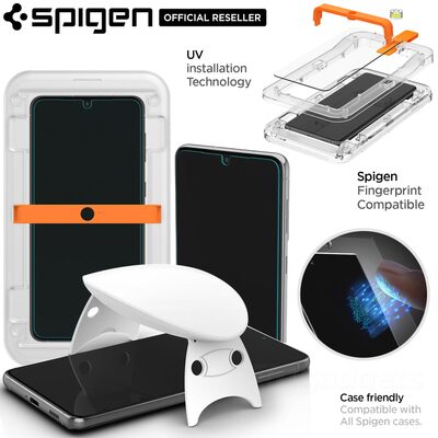 SPIGEN GLAS.tR Platinum Tray Glass Screen Protector for Galaxy S21