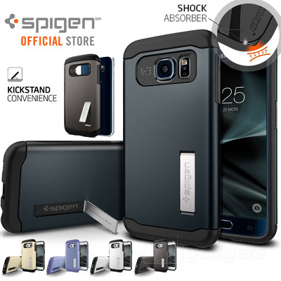 Galaxy S7 Case, Genuine SPIGEN Slim Armor Cover KICK-STAND for Samsung