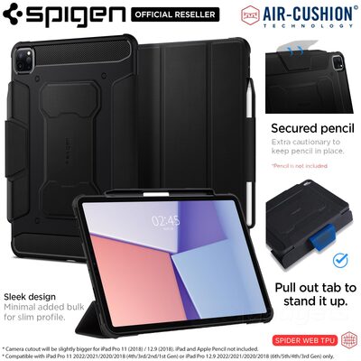 SPIGEN Rugged Armor Pro Case for iPad Pro 12.9 (2022/2021)
