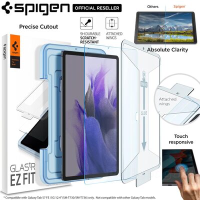 SPIGEN Glas.tR EZ Fit for Galaxy Tab S7 FE/5G 12.4 Screen Protector