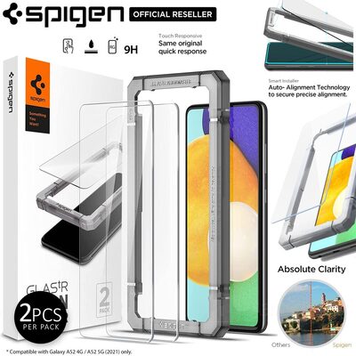 SPIGEN AlignMaster Glass 2PCS Screen Protector for Galaxy A52 / A52 5G / A52s 5G