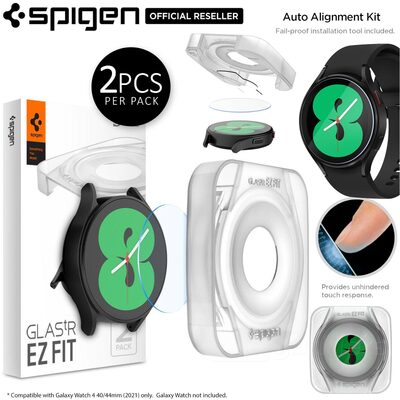 SPIGEN GLAS.tR EZ Fit 2 Pcs Screen Protector for Galaxy Watch 4 40mm