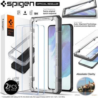SPIGEN GLAS.tR AlignMaster 2PCS Glass Screen Protector for Galaxy S21 FE /5G
