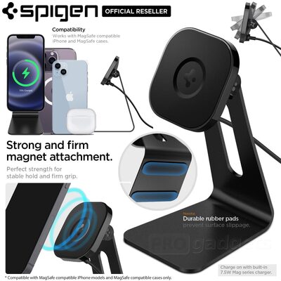 SPIGEN OneTap Pro S310W Magnetic Wireless Charging Stand (MagFit) for MagSafe / iPhone