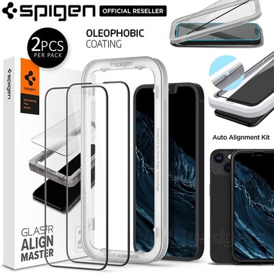 SPIGEN AlignMaster Full Cover 2PCS Glass Screen Protector for iPhone 13 mini (5.4-inch)