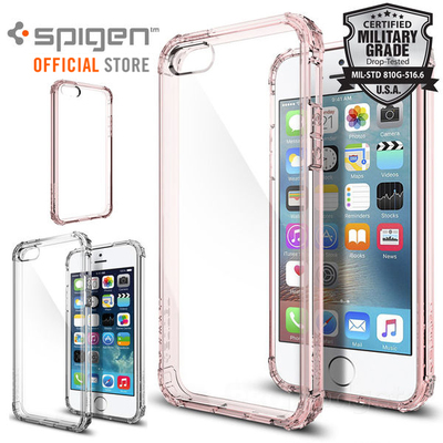 iPhone SE/5S/5 Case, Genuine SPIGEN Crystal Shell Engineered Bumper Cover for Apple