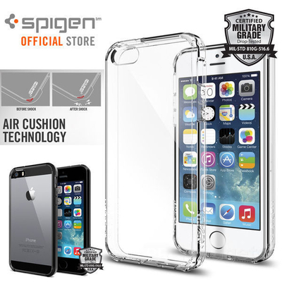 iPhone SE/5S/5 Case,Genuine SPIGEN Ultra Hybrid  Bumper Cover for Apple