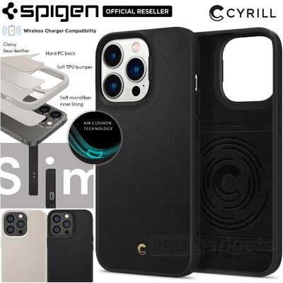 SPIGEN CYRILL Leather Brick Case for iPhone 13 Pro (6.1-inch)