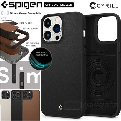 SPIGEN CYRILL Leather Brick Case for iPhone 13 Pro Max (6.7-inch)