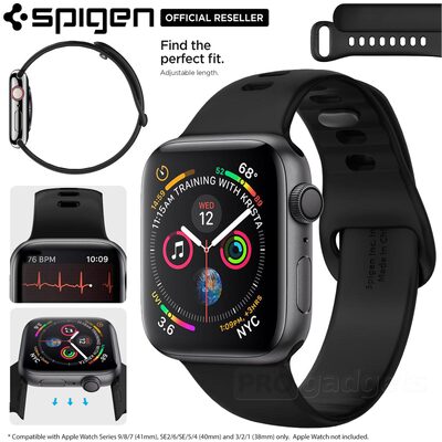 SPIGEN Silicone Fit (41/40/38mm) Watch Band for Apple Watch Series 9/SE2/7/6/SE/5/4/3/2/1