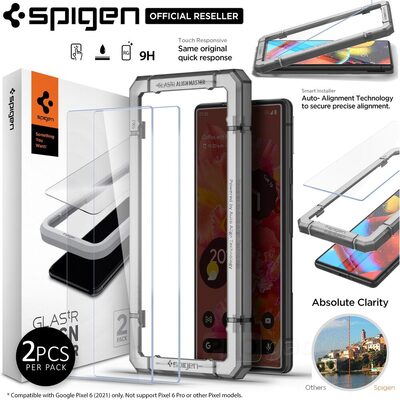 SPIGEN GLAS.tR AlignMaster 2PCS Glass Screen Protector for Google Pixel 6