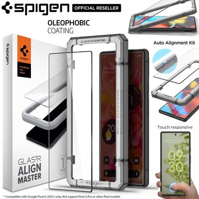 SPIGEN GLAS.tR AlignMaster Full Cover Glass Screen Protector for Google Pixel 6