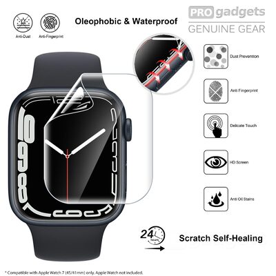 Full Cover TPU Screen Protector for Apple Watch Series 9/8/7 41mm