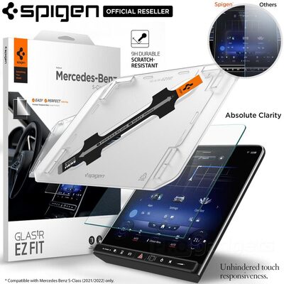 SPIGEN GLAS.tR EZ Fit Anti-Glare Glass Screen Protector for Mercedes S-Class 2021