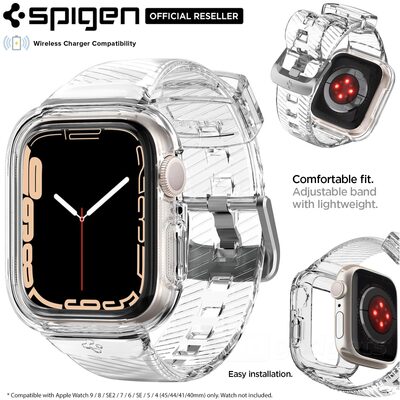 SPIGEN Liquid Crystal Pro Case + Strap Band for Apple Watch Series 9/8/SE2/7/6/SE/5/4 (41mm/40mm)