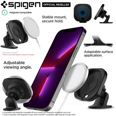 SPIGEN MagFit Adhesive Car Mount Holder Dashboard (MagFit) for MagSafe Charger / iPhone