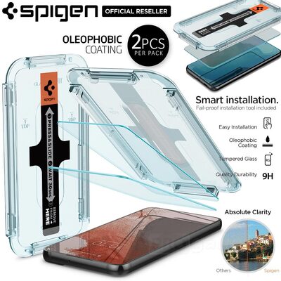 SPIGEN GLAS.tR EZ Fit Slim 2PCS Glass Screen Protector for Galaxy S22
