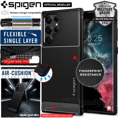 SPIGEN Rugged Armor Case for Galaxy S22 Ultra
