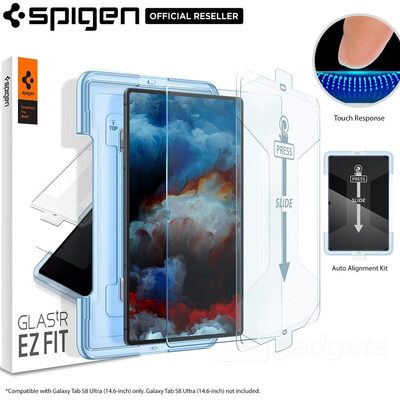 SPIGEN GLAS.tR EZ Fit Screen Protector for Galaxy Tab S8 Ultra 14.6