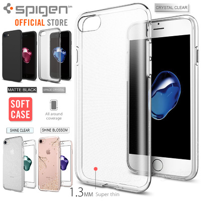iPhone 7 Case, Genuine SPIGEN Liquid Crystal Soft COVER for Apple