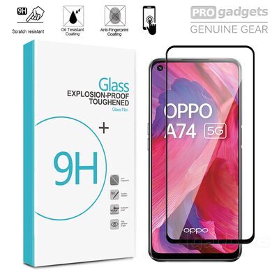 Full Cover Tempered Glass Screen Protector for Oppo A74 5G