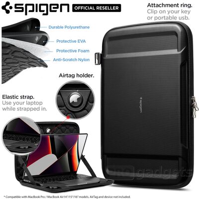 SPIGEN Rugged Armor Pro Case for MacBook Pro 16-inch 2023/2021 (M1/M2/M3) Air 15-inch 2023 (M2)