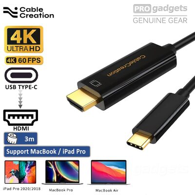 CableCreation 4k 60Hz USB C to HDMI Cable 3M