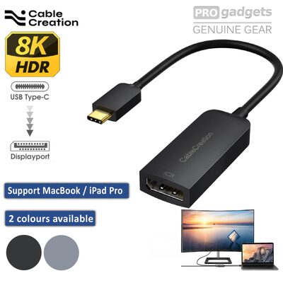 CableCreation 8K 60Hz HDR USB C to DP 1.4 DisplayPort Adapter