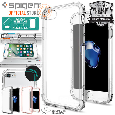 iPhone 7 Case, Genuine SPIGEN CRYSTAL SHELL BUMPER Hard Cover for Apple