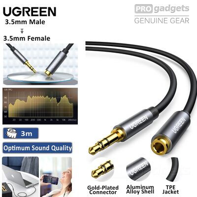 UGREEN 3m 3.5mm Male to 3.5mm Female Audio Extension Cable