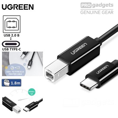 UGREEN 2m USB C to USB B Printer High Speed Transfer Cable