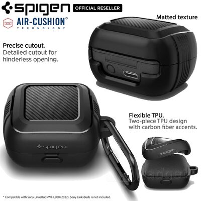 SPIGEN Rugged Armor Case for Sony LinkBuds WF-L900