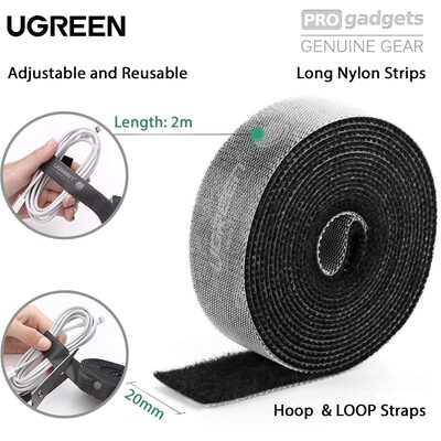 UGREEN 2m 20mm Width Cable Tie Organizer Band