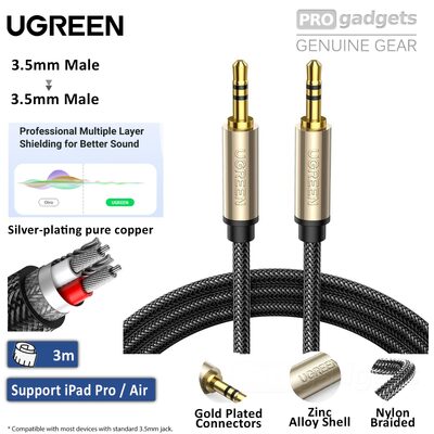 UGREEN 3m 3.5mm Male to 3.5mm Male Audio Extension Cable