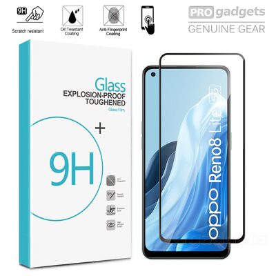 Full Cover Tempered Glass Screen Protector for Oppo Reno8 Lite 5G