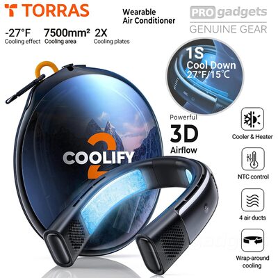 TORRAS Coolify 2 Wearable Air Conditioner & Heater Neck Fan 5000mAh