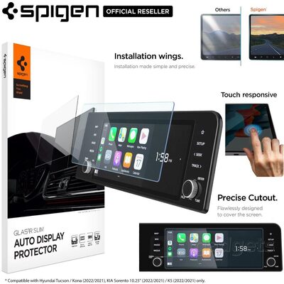 SPIGEN Glas.tR Slim Anti-Glare Glass Screen Protector for Hyundai Tucson / Hyundai Kona / KIA Sorento / KIA K5 (2021/2022)