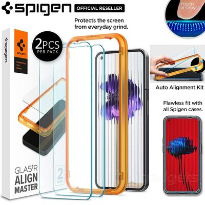 SPIGEN AlignMaster GLAS.tR Slim 2 PCS Glass Screen Protector for Nothing Phone (1)