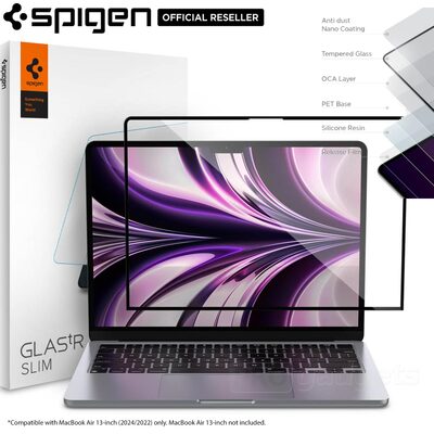 SPIGEN GLAS.tR Slim Glass Screen Protector for MacBook Air 13-inch 2022 / M2