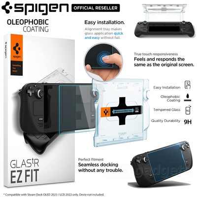 SPIGEN GLAS.tR EZ Fit Glass Screen Protector for Valve Steam Deck